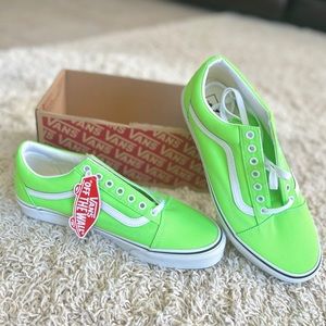 NEW Vans Mens Old Skool Neon Green